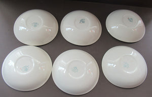 1950s Johnson Brothers Autumn Leaves Set of Six Oval Bowls