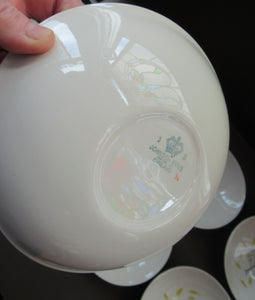 1950s Johnson Brothers Autumn Leaves Set of Six Oval Bowls