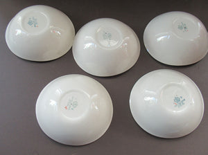 1950s Johnson Brothers Autumn Leaves Set of Five Oval Bowls