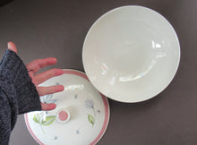 Load image into Gallery viewer, Crown Ducal Lidded Serving Dish Pink Water Lily Pattern
