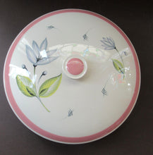 Load image into Gallery viewer, Crown Ducal Lidded Serving Dish Pink Water Lily Pattern
