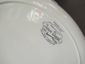 Two Crown Ducal Serving Platters Pink Water Lily Pattern