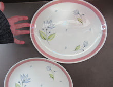 Load image into Gallery viewer, Two Crown Ducal Serving Platters Pink Water Lily Pattern
