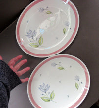 Load image into Gallery viewer, Two Crown Ducal Serving Platters Pink Water Lily Pattern

