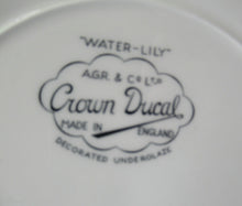 Load image into Gallery viewer, Two Crown Ducal Dessert Plates Pink Water Lily Pattern
