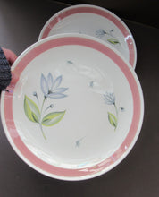 Load image into Gallery viewer, Two Crown Ducal Dessert Plates Pink Water Lily Pattern
