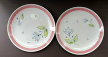 Load image into Gallery viewer, Two Crown Ducal Dessert Plates Pink Water Lily Pattern

