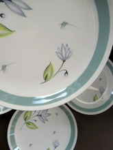 Load image into Gallery viewer, Set of Four Small Crown Ducal Side Plates Water Lily Pattern

