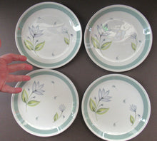 Load image into Gallery viewer, Set of Four Small Crown Ducal Side Plates Water Lily Pattern
