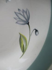 Set of Four Small Crown Ducal Bowls Water Lily Pattern