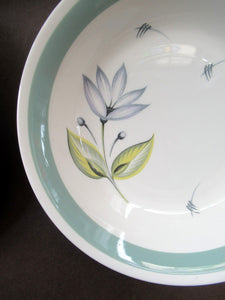 Set of Four Small Crown Ducal Bowls Water Lily Pattern