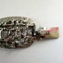 Load image into Gallery viewer, 1960s Silver Colour Brutalist Design Bracelet Vintage Costume Jewellery
