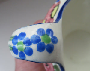 1920s Scottish Art Pottery Jug MakMerry Mak Merry Art Nouveau Flowers