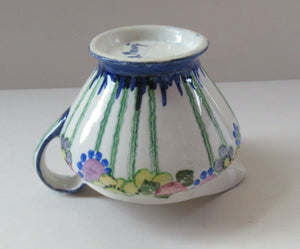 1920s Scottish Art Pottery Jug MakMerry Mak Merry Art Nouveau Flowers