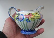 Load image into Gallery viewer, 1920s Scottish Art Pottery Jug MakMerry Mak Merry Art Nouveau Flowers
