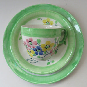 1930s Bough Pottery Cup,  Saucer & Side Plate