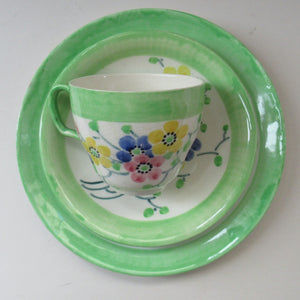 1930s Bough Pottery Cup,  Saucer & Side Plate