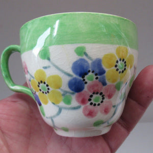 1930s Bough Pottery Cup,  Saucer & Side Plate
