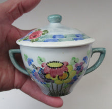 Load image into Gallery viewer, 1920s Mak Merry Lidded Pot with Art Nouveau Flowers
