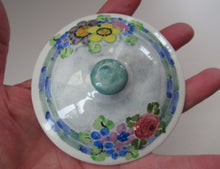 Load image into Gallery viewer, 1920s Mak Merry Lidded Pot with Art Nouveau Flowers

