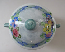 Load image into Gallery viewer, 1920s Mak Merry Lidded Pot with Art Nouveau Flowers
