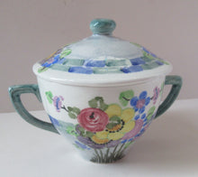 Load image into Gallery viewer, 1920s Mak Merry Lidded Pot with Art Nouveau Flowers
