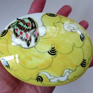 1930s Bough Pottery Japanese Inspired Lidded Trinket Dish Christina Chrissie Amou