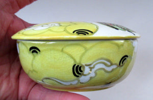 1930s Bough Pottery Japanese Inspired Lidded Trinket Dish Christina Chrissie Amou