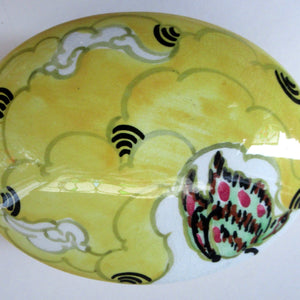 1930s Bough Pottery Japanese Inspired Lidded Trinket Dish Christina Chrissie Amou
