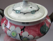 Load image into Gallery viewer, 1920s MakMerry Mak Merry Scottish Pottery Teapot. White Prunus Catherine Blair
