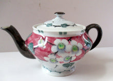 Load image into Gallery viewer, 1920s MakMerry Mak Merry Scottish Pottery Teapot. White Prunus Catherine Blair
