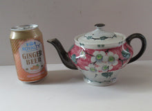 Load image into Gallery viewer, SCOTTISH POTTERY. Rare MakMerry Hand-Painted Teapot with White Prunus Blossoms and Pink Background. Excellent Condition
