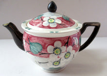 Load image into Gallery viewer, 1920s MakMerry Mak Merry Scottish Pottery Teapot. White Prunus Catherine Blair
