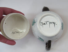Load image into Gallery viewer, 1920s MakMerry Mak Merry Scottish Pottery Teapot. White Prunus Catherine Blair
