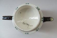 Load image into Gallery viewer, 1920s MakMerry Mak Merry Scottish Pottery Teapot. White Prunus Catherine Blair
