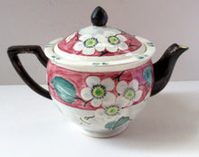 Load image into Gallery viewer, 1920s MakMerry Mak Merry Scottish Pottery Teapot. White Prunus Catherine Blair
