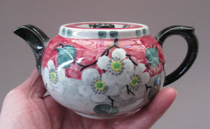 1920s Scottish Art Pottery Makmerry Mak Merry Prunus Teapot