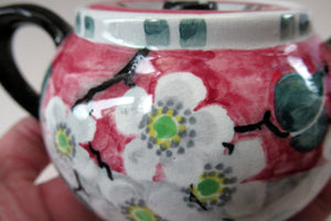 1920s Scottish Art Pottery Makmerry Mak Merry Prunus Teapot