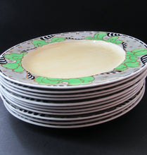 Load image into Gallery viewer, 1920s 1930s Art Nouveau Antique Scottish Pottery Bough Side Plates 9 inches
