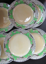 Load image into Gallery viewer, 1920s 1930s Art Nouveau Antique Scottish Pottery Bough Side Plates 9 inches
