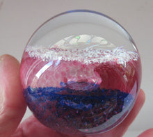 Load image into Gallery viewer, Alastair MacIntosh 1993 Scottish Caithness Glass Paperweight Blue Splash
