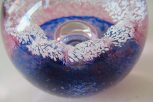 Alastair MacIntosh 1993 Scottish Caithness Glass Paperweight Blue Splash