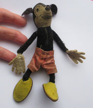 Load image into Gallery viewer, 1930s Deans Miniature Rag Doll Mickey Mouse Early Disney Mickey Toy
