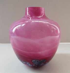 Vintage Scottish Caithness Glass Vase Cadenza Design Colin Terris