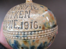 Load image into Gallery viewer, Antique Scottish Pottery Money Box 1916 Rosslyn Pottery Pirie Bank
