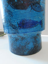 Load image into Gallery viewer, Rare Aldo Londi Bitossi Rimini Blue Pesce or Fish Dish 1960s
