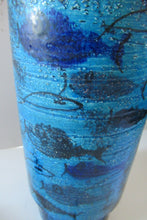 Load image into Gallery viewer, Rare Aldo Londi Bitossi Rimini Blue Pesce or Fish Dish 1960s
