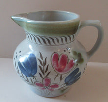 Load image into Gallery viewer, SCOTTISH POTTERY. 1950s BUCHAN Stoneware Jug with Pretty Floral Pattern
