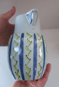 Large 1950s Buchan Stoneware Jug Hebrides Pattern
