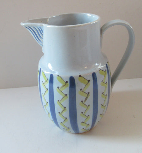 Large 1950s Buchan Stoneware Jug Hebrides Pattern